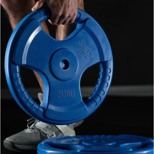 Gorilla Sports Liatinový činkový kotúč, pogumovaný, 10 kg