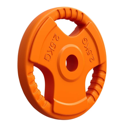 Gorilla Sports Liatinový činkový kotúč, pogumovaný, 2,5 kg