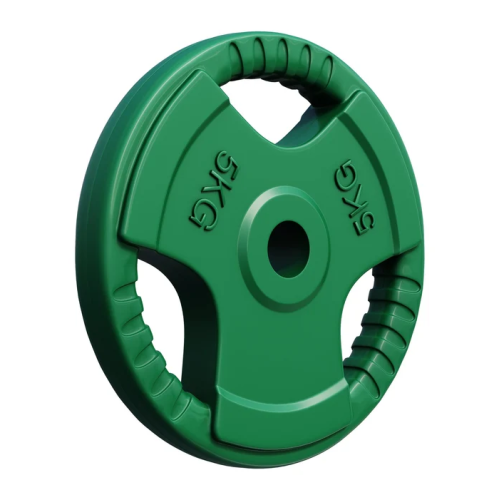 Gorilla Sports Liatinový činkový kotúč, pogumovaný, 5 kg