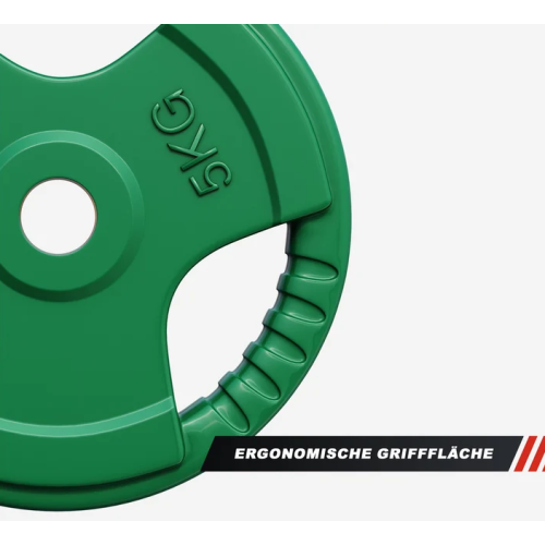 Gorilla Sports Liatinový činkový kotúč, pogumovaný, 5 kg Gorilla Sports Liatinový činkový kotúč, pogumovaný, 5 kg