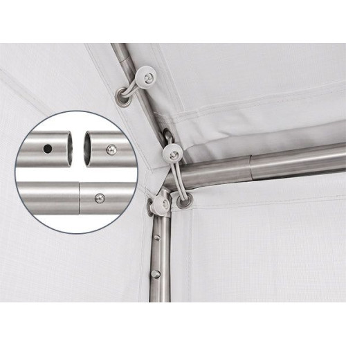 Záhradný párty stan 4x6 m biely s UV ochranou, PE 180g/m² Záhradný párty stan 4x6 m biely s UV ochranou, PE 180g/m²