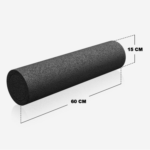 Gorilla Sports Pilates valec 60 x 15 cm, čierny Gorilla Sports Pilates valec 60 x 15 cm, čierny