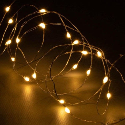 Sada 3 kusov svetelných drôtov 60 LED, teplá biela Sada 3 kusov svetelných drôtov 60 LED, teplá biela